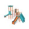 Háromtornyú mini játszóvár VVZ-VZM3-001-10
