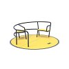 VVZ-KL011 Akadálymentesített körhinta ülőkékkel 2 m