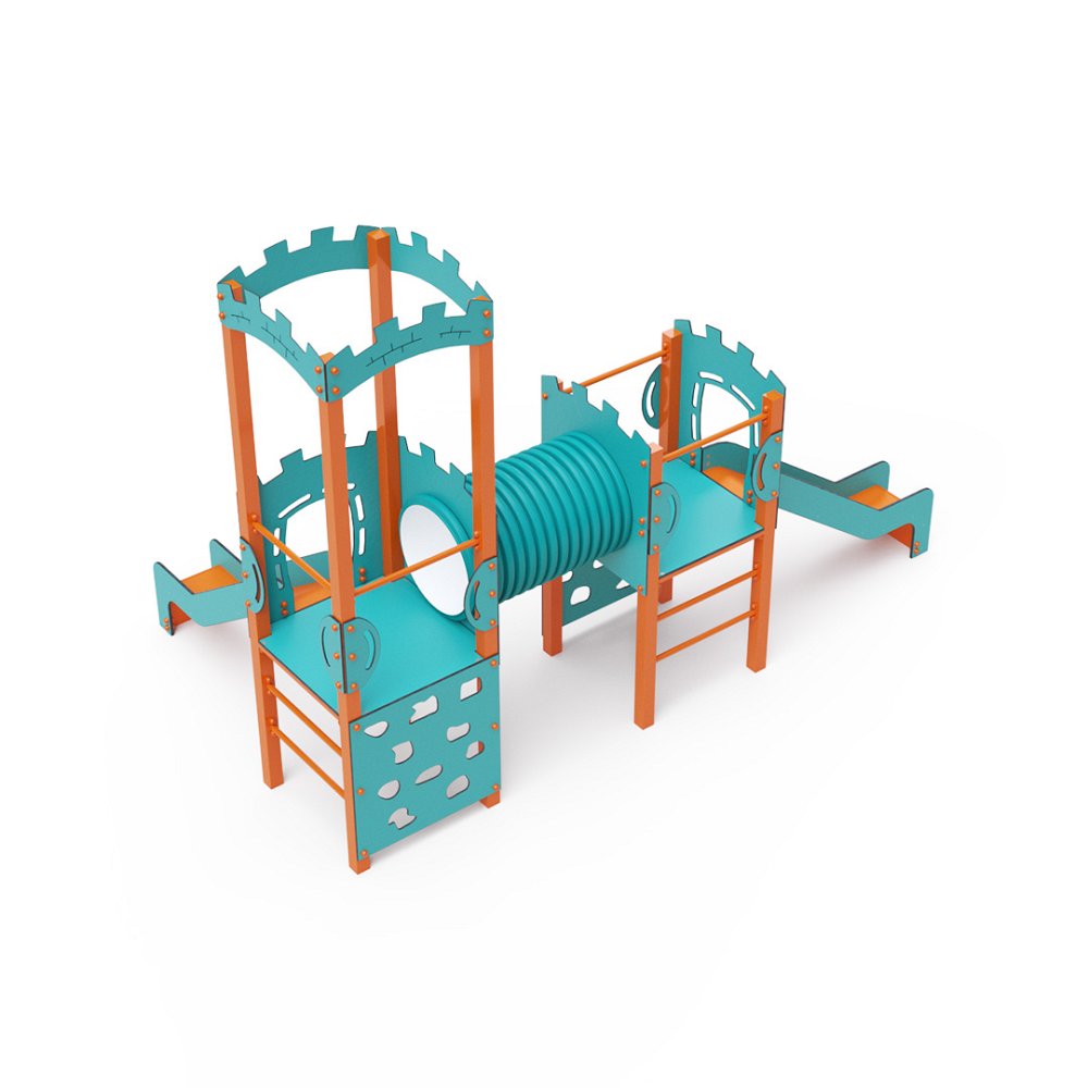 VVZ-VZ2-008-1-10 Kéttornyú játszóvár