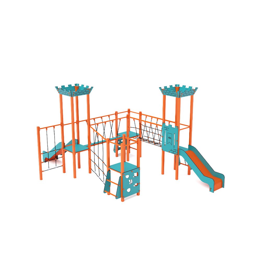 Négytornyú mini játszóvár VVZ-VZM4-001-08