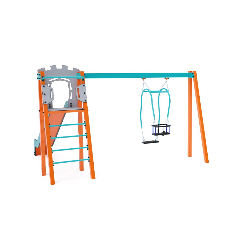 VVZ-A002-MaD-15 BABA-MAMA lengőhinta csúszdával