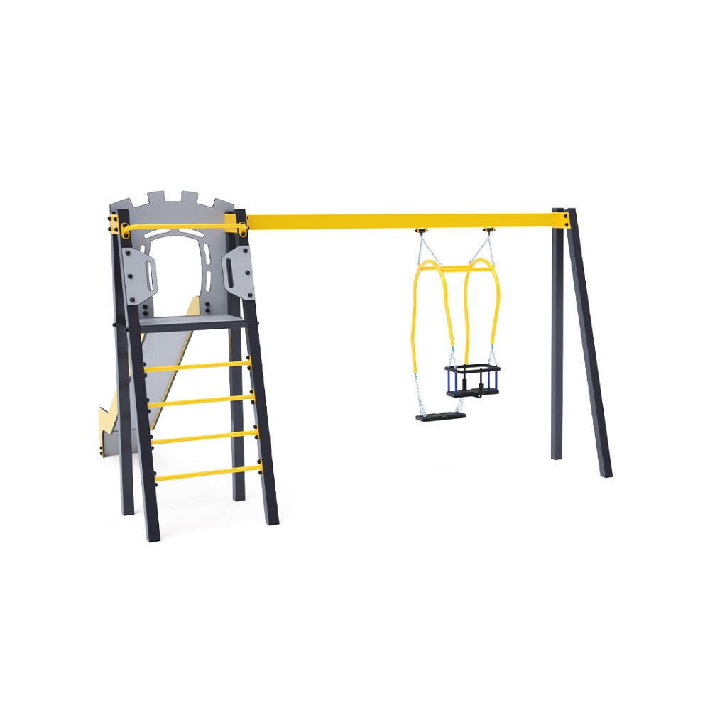 VVZ-A002-MaD-15 BABA-MAMA lengőhinta csúszdával