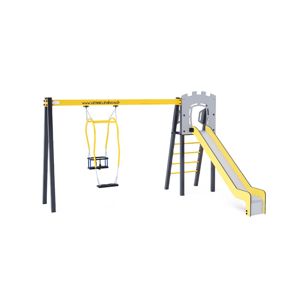 VVZ-A002-MaD-15 BABA-MAMA lengőhinta csúszdával