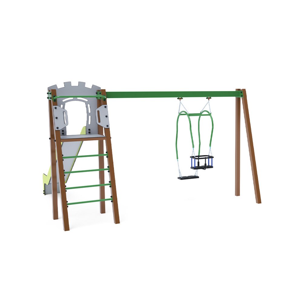 VVZ-A002-MaD-15 BABA-MAMA lengőhinta csúszdával