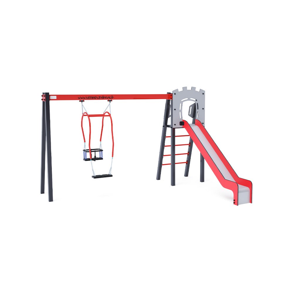 VVZ-A002-MaD-15 BABA-MAMA lengőhinta csúszdával