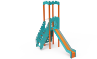 Egytornyú játszóvárak 1,5m szabadesés magasságig